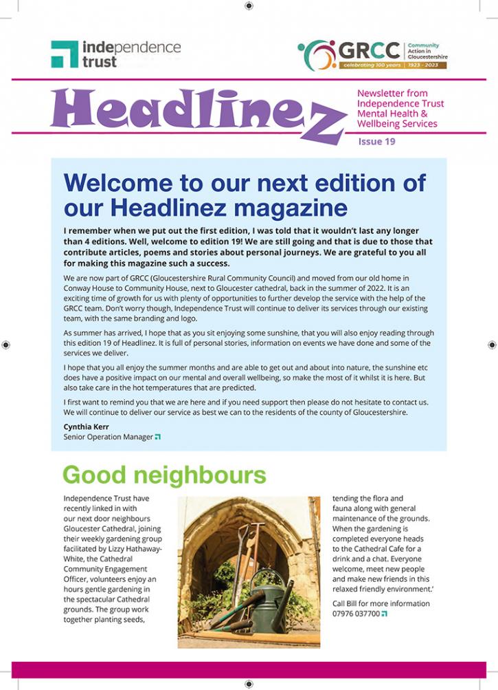 Issue 19 of our news magazine Headlinez, Summer 2023
